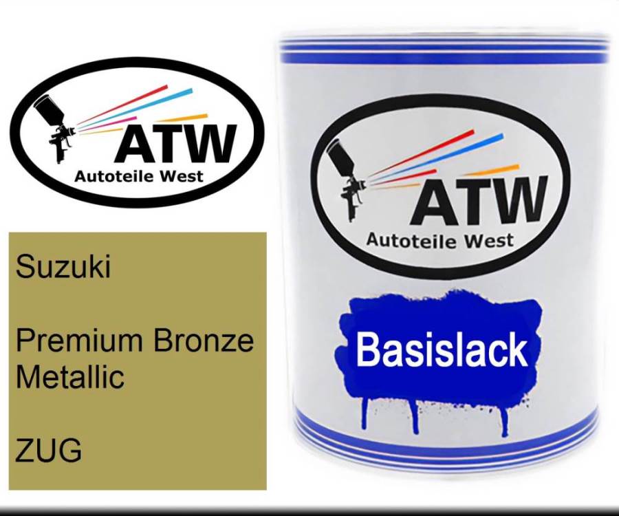 Suzuki, Premium Bronze Metallic, ZUG: 1L Lackdose, von ATW Autoteile West.